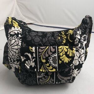 Vera Bradley Baroque yellow and gray hipster crossbody bag
